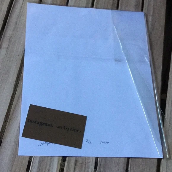 Artisan print artwork deer floral whimsical Mother Nature cabin farmer’s market - Picture 5 of 6